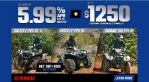 Read more about the article YAMAHA US – Get Out & Ride Sales Event – ATV