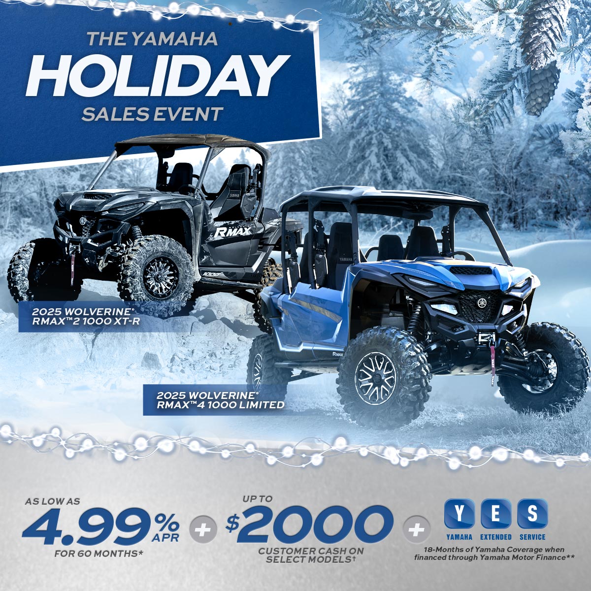 Read more about the article SIDE-BY-SIDE HOLIDAY SALES EVENT